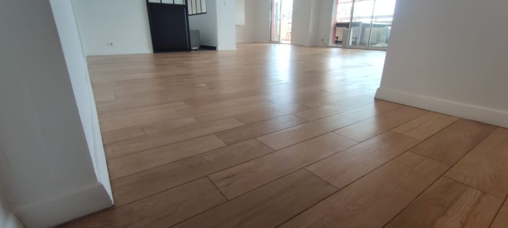 Parquet controcollé Aprés rénovation salon Ville-di-Pietrabugno