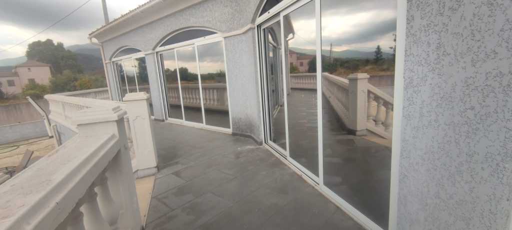 apres renovation pose film solaire chrome exterieur veranda Biguglia Haute-Corse