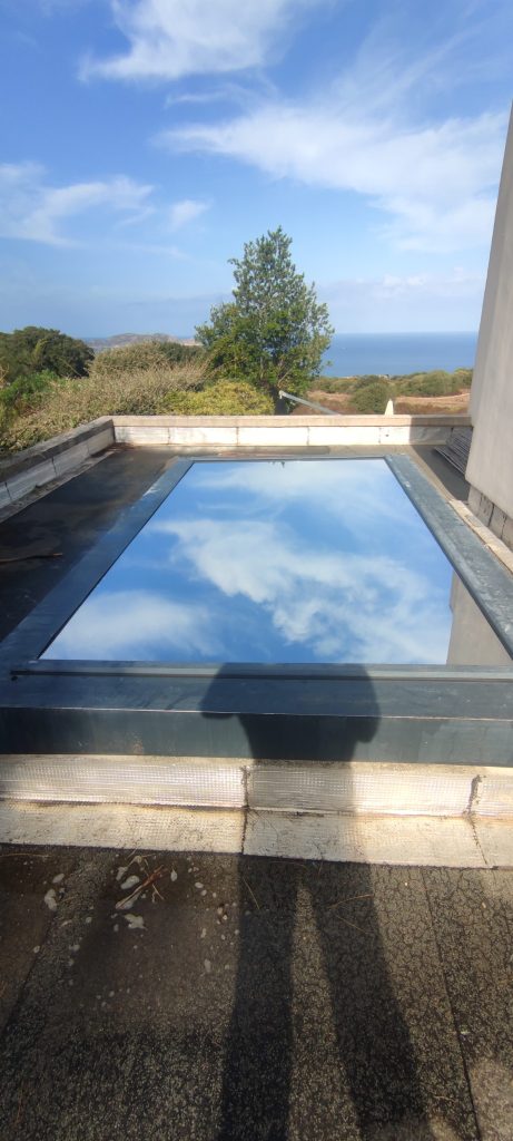apres renovation film solaire screen pose sur skydome toit terrasse Lumio Haute-Corse
